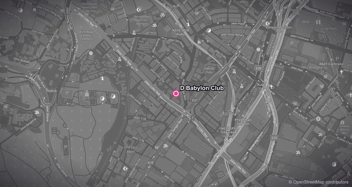 Map of KTV venues in Pudu